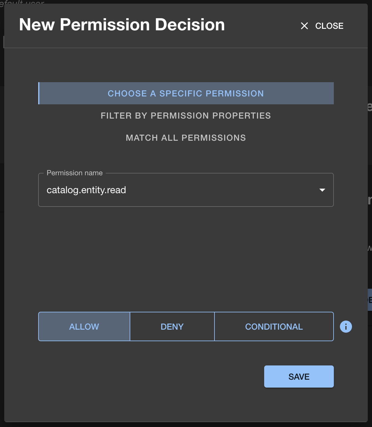 Add catalog read permission