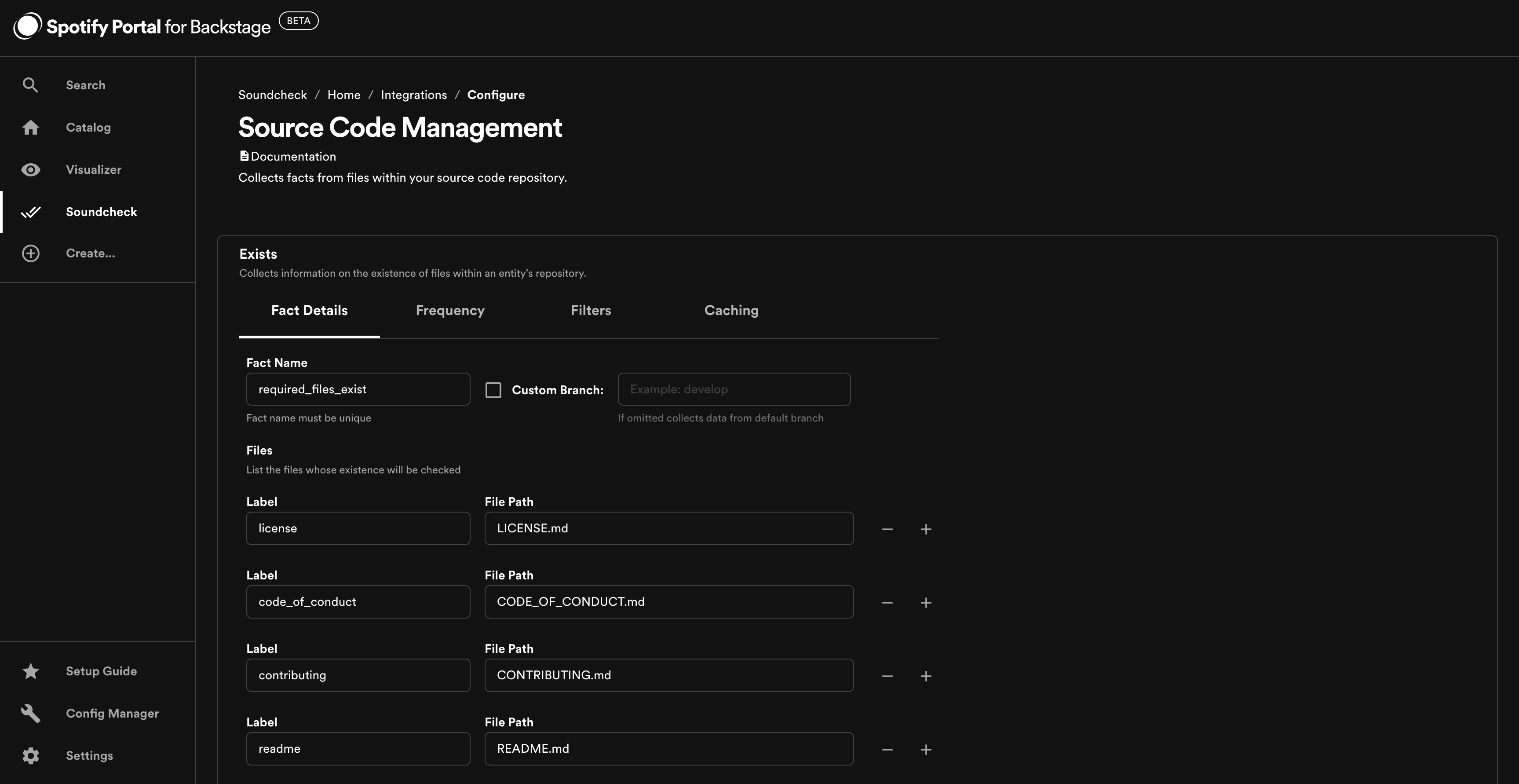 Soundcheck - SCM Integration Configuration