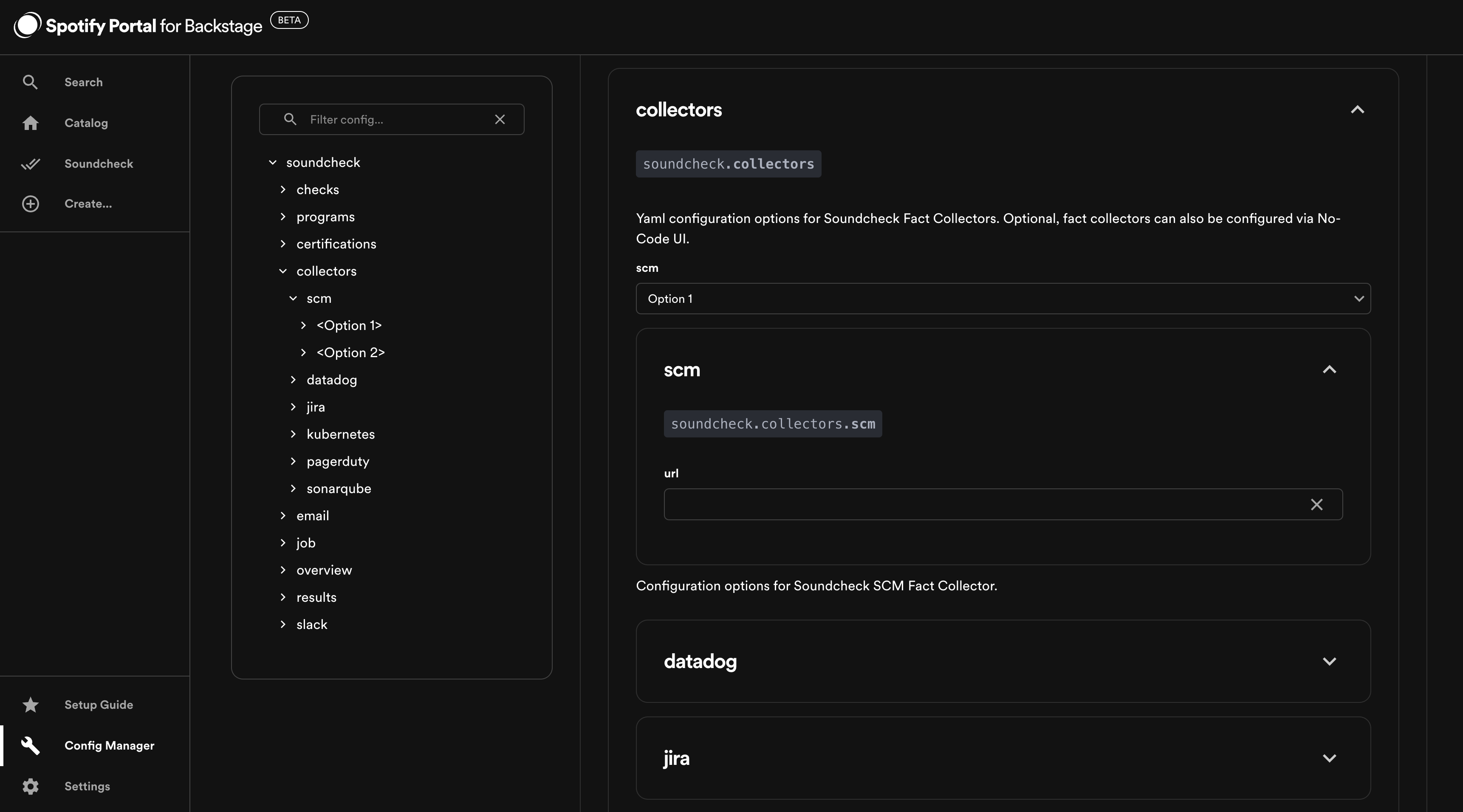 Soundcheck - SCM Integration Configuration