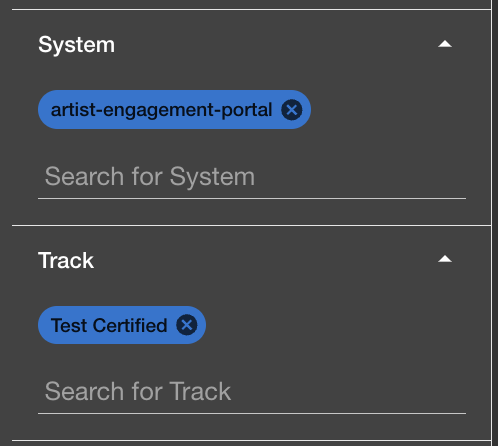 System and Track Filter